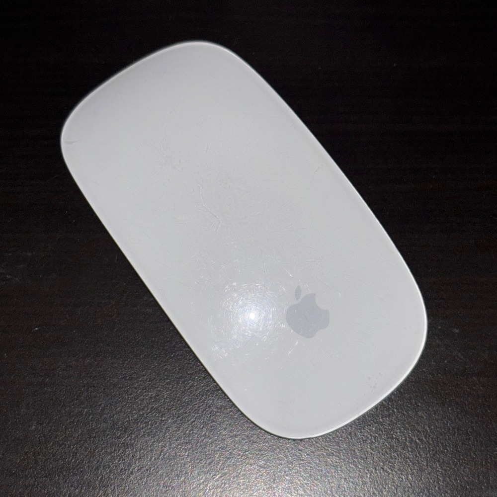 Apple Magic Mouse 1st Gen Wireless Bluetooth A1296 Silver White MB829LL/A